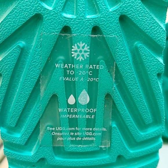 Green Waterproof Women’s Ugg Classic Clear Mini Sz 7 - Picture 10 of 10